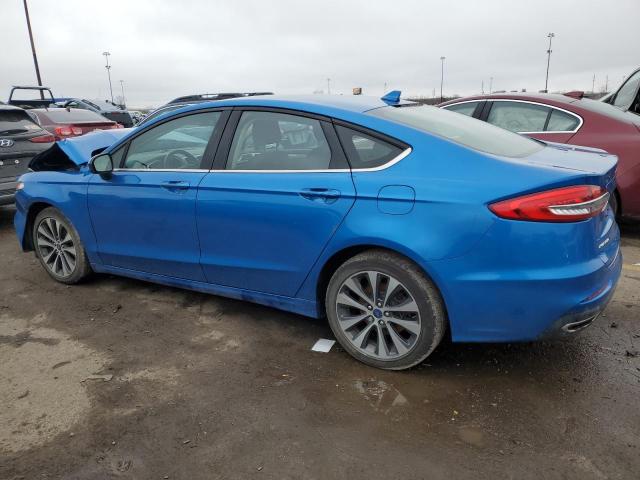 3FA6P0T94LR108566 - 2020 FORD FUSION SE BLUE photo 2