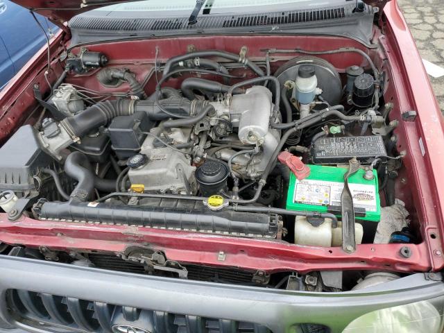 5TENL42N44Z439107 - 2004 TOYOTA TACOMA RED photo 11