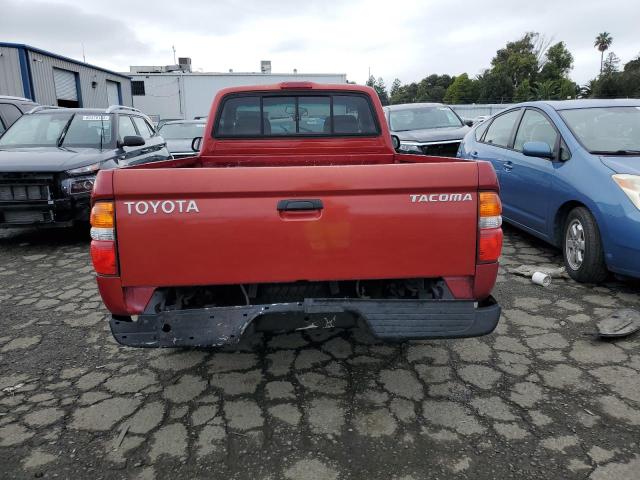 5TENL42N44Z439107 - 2004 TOYOTA TACOMA RED photo 6