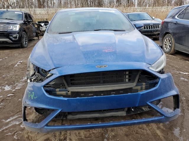 3FA6P0VP9HR178292 - 2017 FORD FUSION SPORT BLUE photo 5