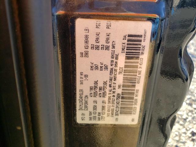 3B7HC13Y1XG175820 - 1999 DODGE RAM Noir photo 12