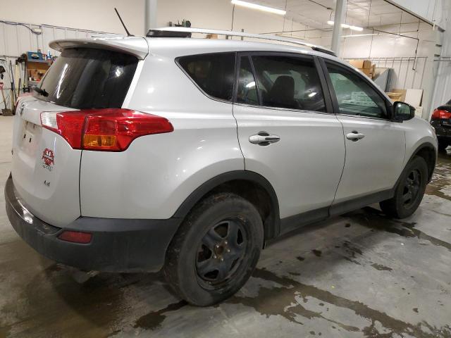 2T3ZFREV2EW083254 - 2014 TOYOTA RAV4 LE SILVER photo 3