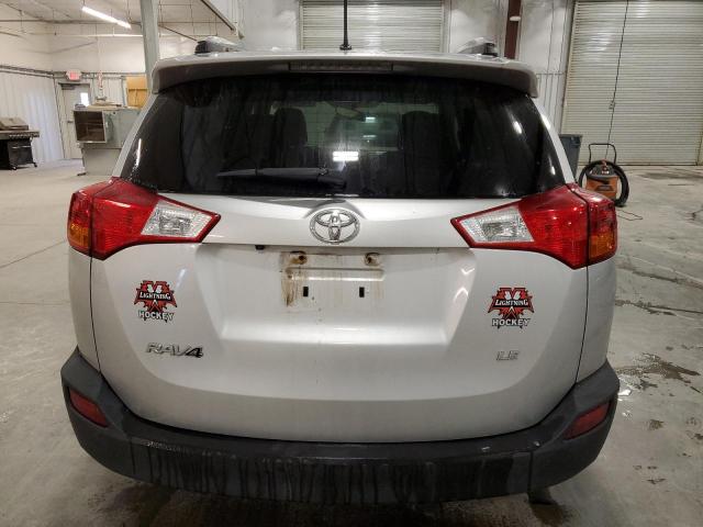 2T3ZFREV2EW083254 - 2014 TOYOTA RAV4 LE SILVER photo 6