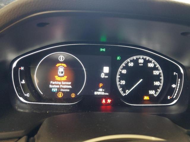 1HGCV2F96NA005576 - 2022 HONDA ACCORD TOURING Gri fotoğraf 9