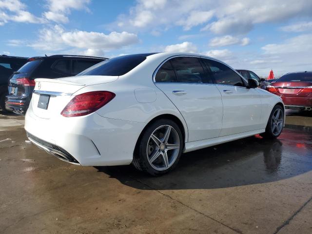 55SWF4JB2FU071225 - 2015 MERCEDES-BENZ C 300 WHITE photo 3