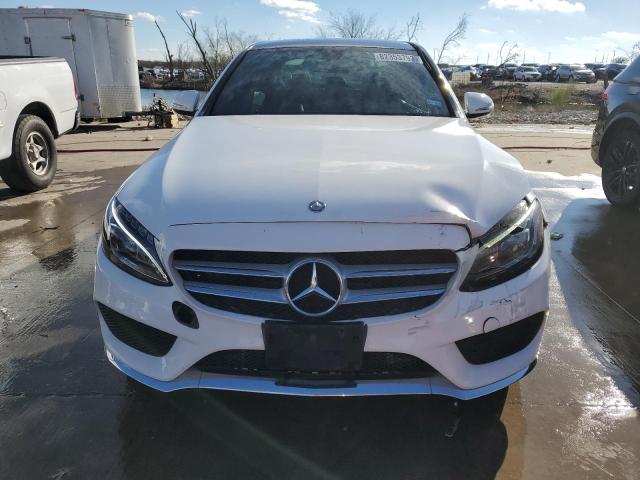 55SWF4JB2FU071225 - 2015 MERCEDES-BENZ C 300 WHITE photo 5