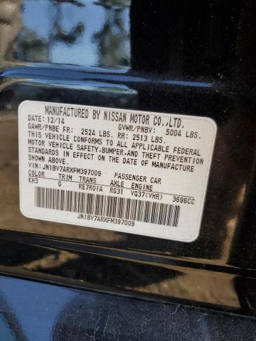 JN1BV7ARXFM397009 - 2015 INFINITI Q50 BASE შავი ფოტო 12