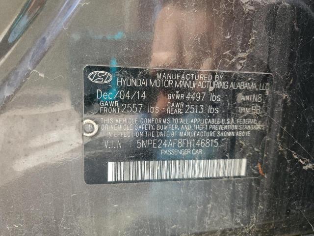 5NPE24AF8FH146815 - 2015 HYUNDAI SONATA SE BROWN photo 12