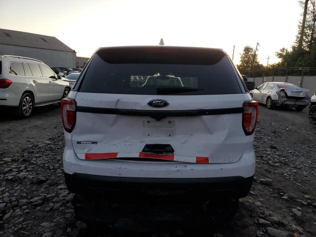 1FM5K8AR3GGB65405 - 2016 FORD EXPLORER POLICE INTERCEPTOR Blanc photo 6