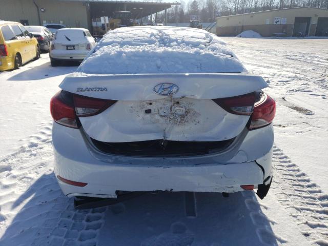 5NPDH4AE8GH756460 - 2016 HYUNDAI ELANTRA SE WHITE photo 6