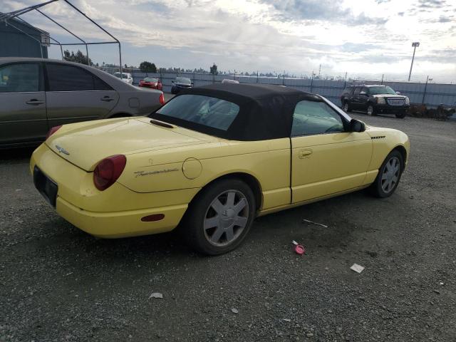 1FAHP60A62Y111270 - 2002 FORD THUNDERBIR YELLOW photo 3