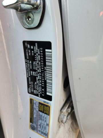 5XXGT4L14GG030046 - 2016 KIA OPTIMA LX WHITE photo 12