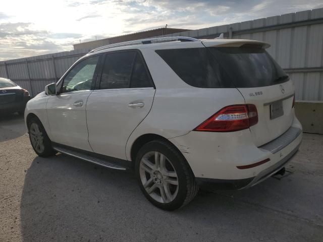 4JGDA5HBXEA370726 - 2014 MERCEDES-BENZ ML 350 4MATIC WHITE photo 2