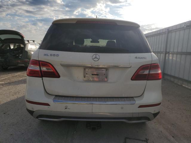 4JGDA5HBXEA370726 - 2014 MERCEDES-BENZ ML 350 4MATIC WHITE photo 6