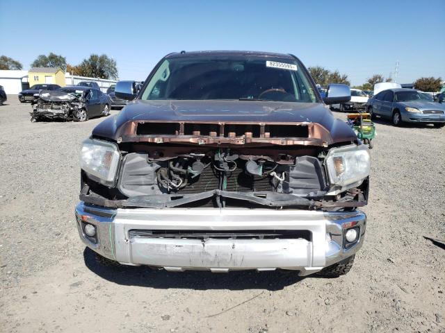 5TFAY5F14EX410728 - 2014 TOYOTA TUNDRA CREWMAX PLATINUM BROWN photo 5