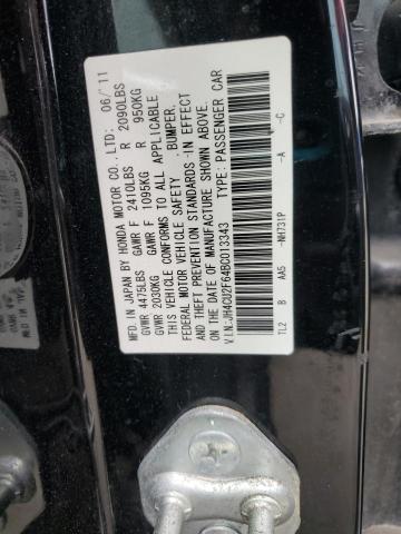 JH4CU2F64BC013343 - 2011 ACURA TSX BLACK photo 12