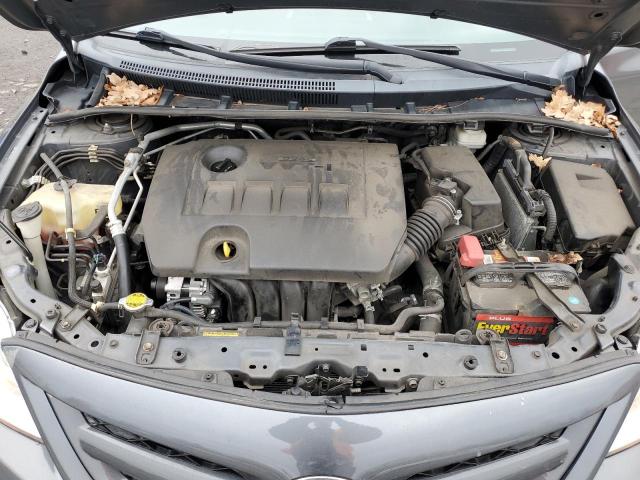 2T1BU4EE6BC569792 - 2011 TOYOTA COROLLA BASE GRAY photo 11