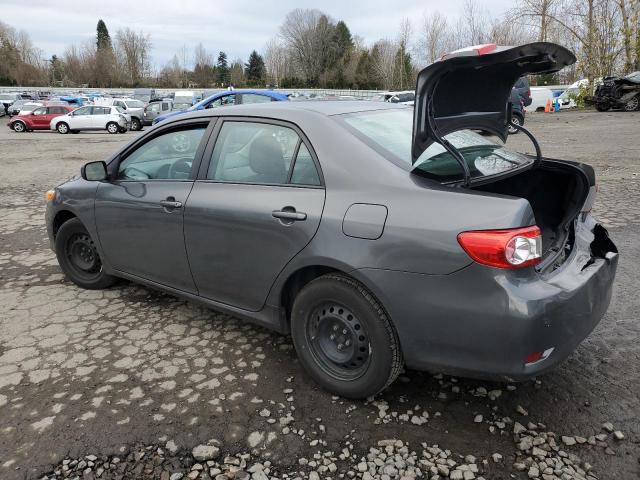 2T1BU4EE6BC569792 - 2011 TOYOTA COROLLA BASE GRAY photo 2