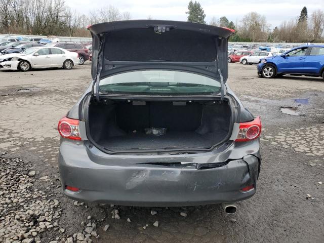 2T1BU4EE6BC569792 - 2011 TOYOTA COROLLA BASE GRAY photo 6