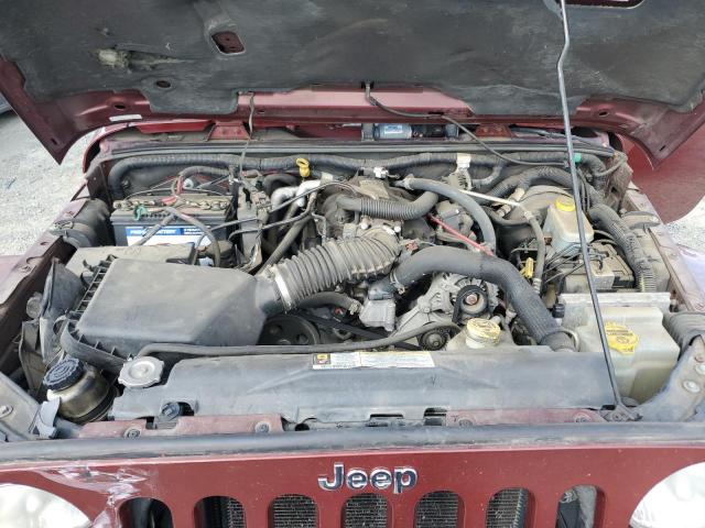 1J4GA59147L157313 - 2007 JEEP WRANGLER SAHARA Rojo foto 11