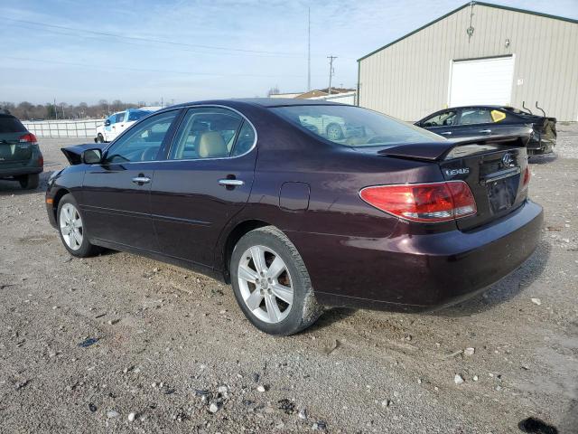 JTHBA30G555093627 - 2005 LEXUS ES 330 MAROON photo 2