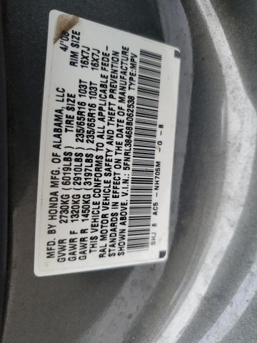 5FNRL38468B062538 - 2008 HONDA ODYSSEY EX GRAY photo 13