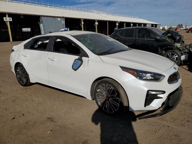 3KPF44AC2ME308203 - 2021 KIA FORTE GT WHITE photo 4