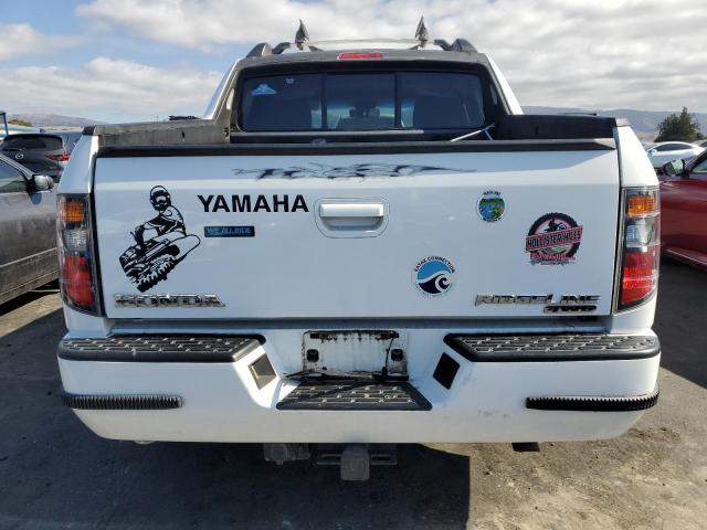 2HJYK16567H540587 - 2007 HONDA RIDGELINE RTL WHITE photo 6