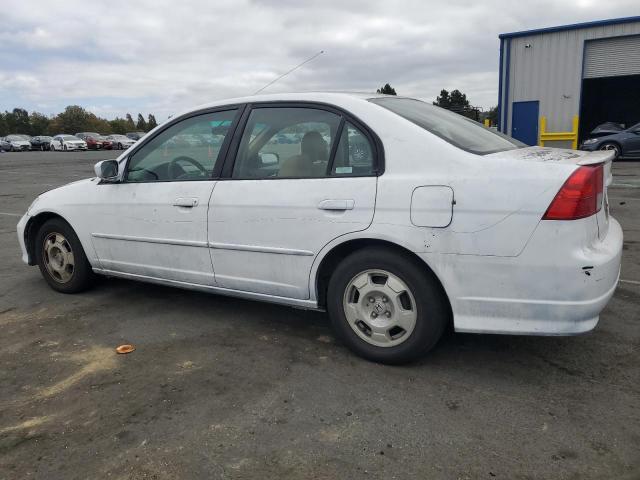 JHMES96625S020275 - 2005 HONDA CIVIC HYBRID WHITE photo 2