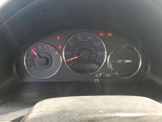 JHMES96625S020275 - 2005 HONDA CIVIC HYBRID WHITE photo 9