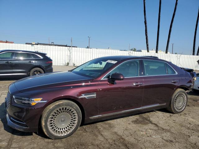 KMTF34PA7MU090254 - 2021 GENESIS G90 PREMIUM MAROON photo 1