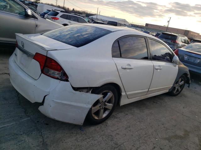 2HGFA16629H346327 - 2009 HONDA CIVIC LX-S WHITE photo 3