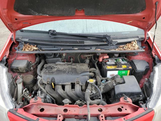 VNKKTUD37EA002347 - 2014 TOYOTA YARIS RED photo 11