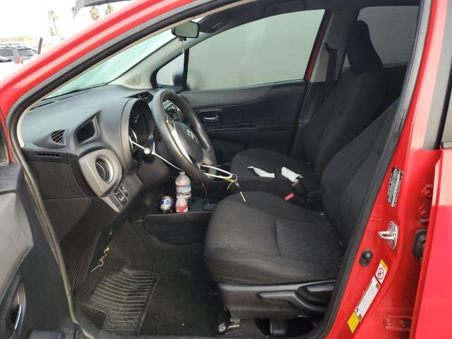 VNKKTUD37EA002347 - 2014 TOYOTA YARIS RED photo 7