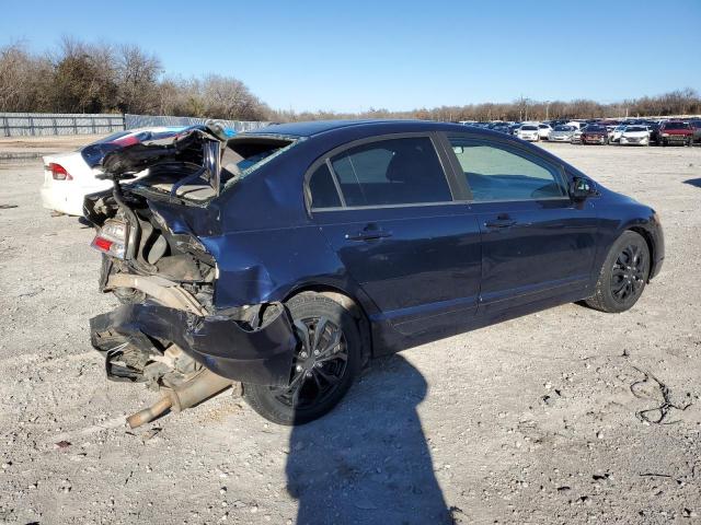 1HGFA16528L026062 - 2008 HONDA CIVIC LX BLUE photo 3