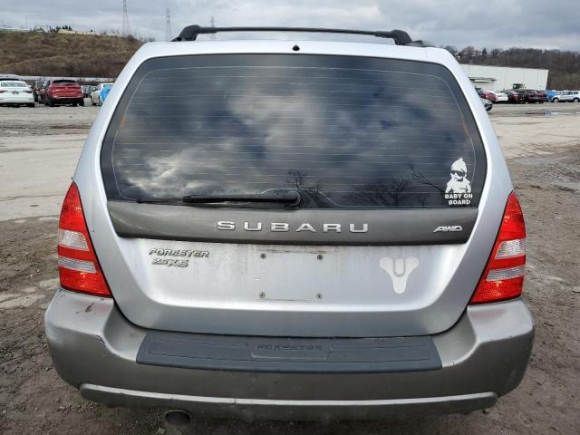 JF1SG65684H729963 - 2004 SUBARU FORESTER 2.5XS GRAY photo 6