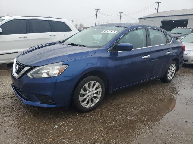 3N1AB7AP0KY367771 - 2019 NISSAN SENTRA S BLUE photo 1