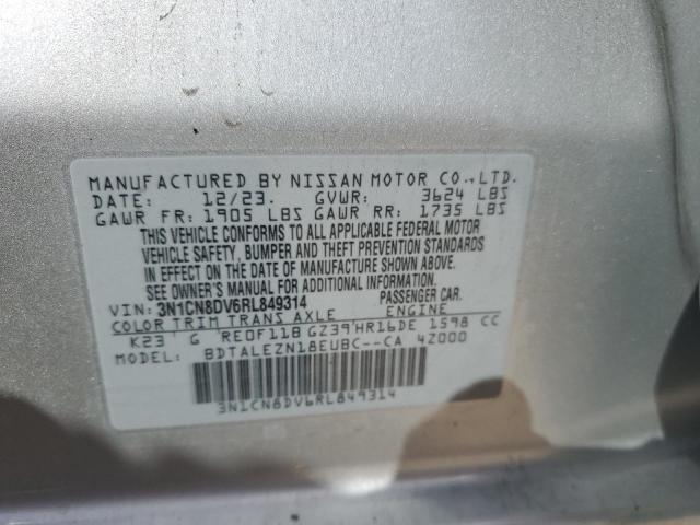 3N1CN8DV6RL849314 - 2024 NISSAN VERSA S 银色 照片 13