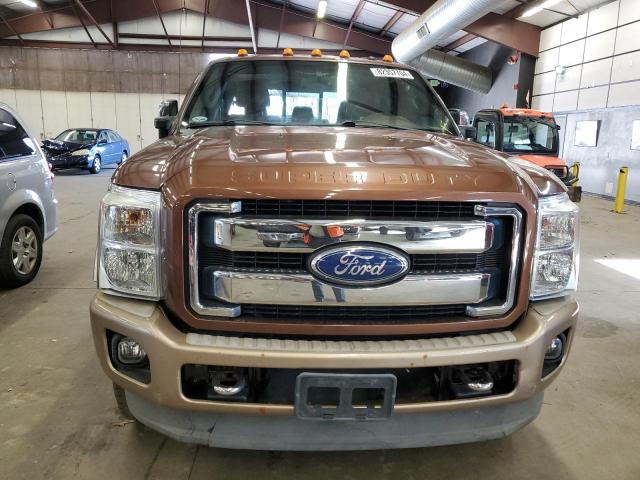 1FT8W3B66BEB35588 - 2011 FORD F350 SUPER DUTY BROWN photo 5