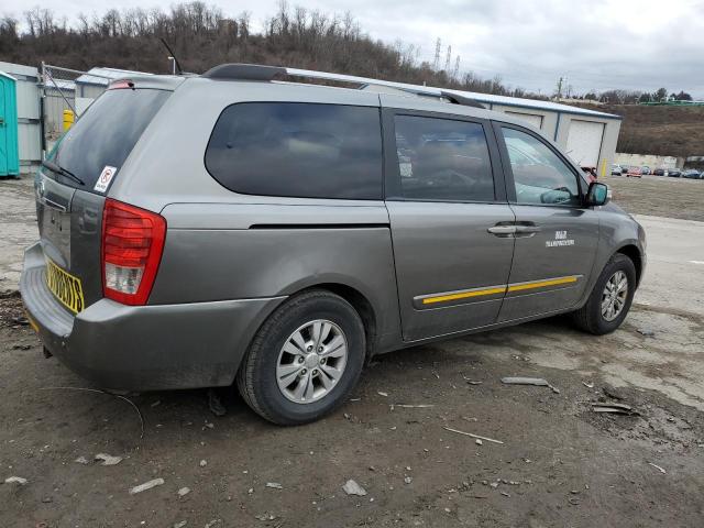 KNDMG4C77B6388115 - 2011 KIA SEDONA LX GRAY photo 3