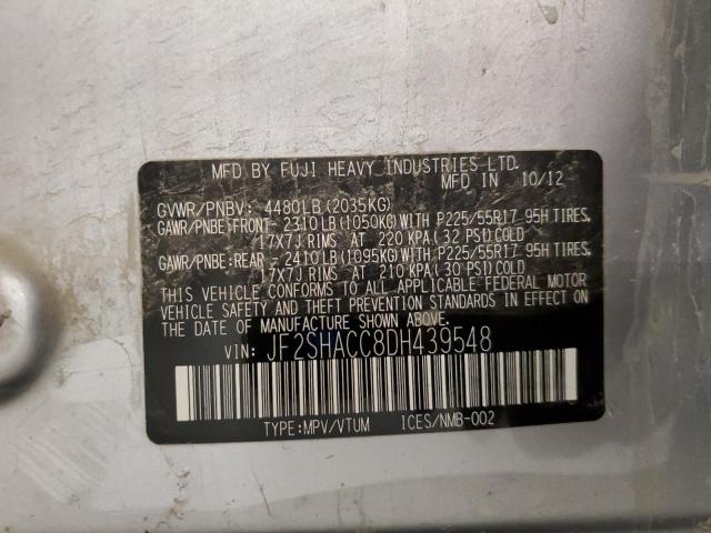 JF2SHACC8DH439548 - 2013 SUBARU FORESTER 2.5X PREMIUM 银色 照片 13