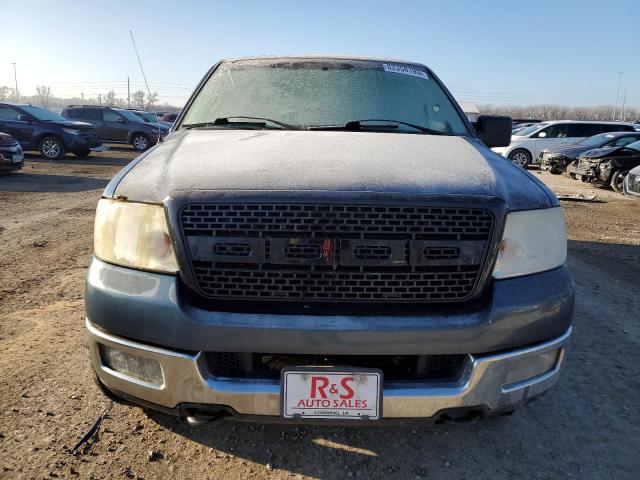 1FTPX14564NB05169 - 2004 FORD F150 BLUE photo 5