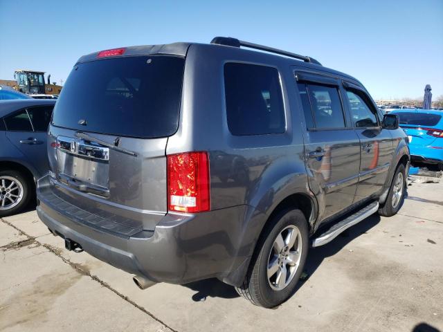 5FNYF3H57BB001864 - 2011 HONDA PILOT EXL GRAY photo 3