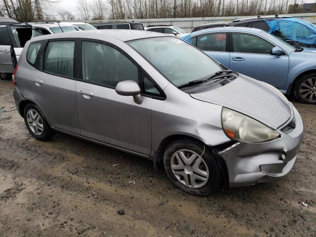 JHMGD37447S817272 - 2007 HONDA FIT SILVER photo 4