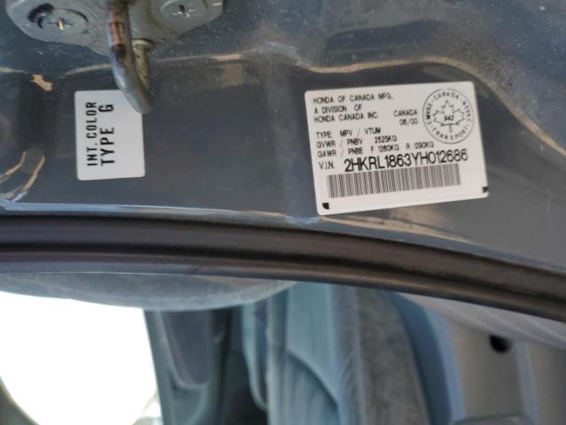 2HKRL1863YH012686 - 2000 HONDA ODYSSEY EX BLUE photo 13
