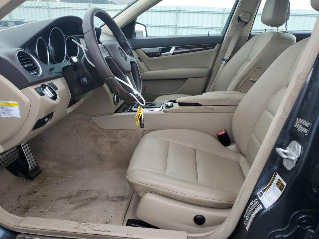 WDDGF8AB3DG131793 - 2013 MERCEDES-BENZ C 300 4MATIC GRAY photo 7