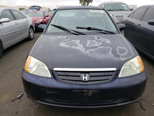 2HGES16523H605275 - 2003 HONDA CIVIC LX BLACK photo 5