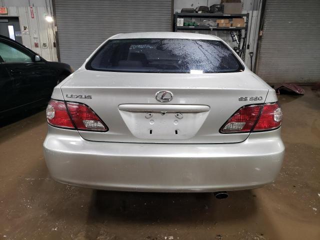 JTHBA30G445043851 - 2004 LEXUS ES 330 SILVER photo 6