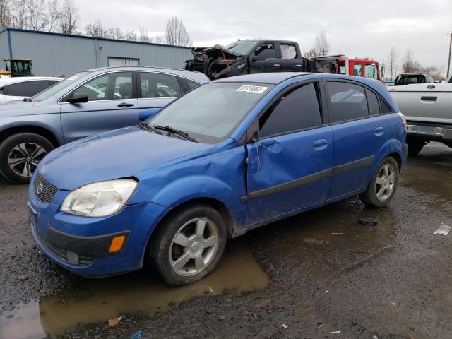 KNADE163766127292 - 2006 KIA RIO 5 BLUE photo 1