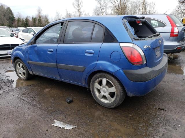 KNADE163766127292 - 2006 KIA RIO 5 BLUE photo 2